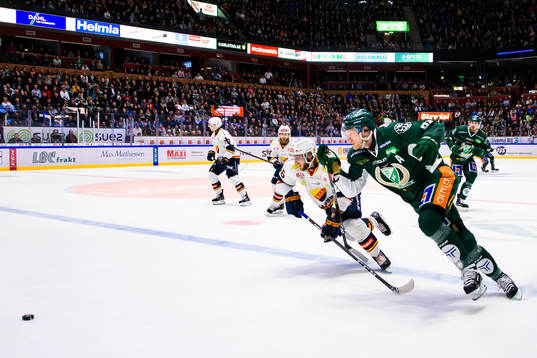 Djurgårdens Robin Norell och Färjestads Johan Ryno