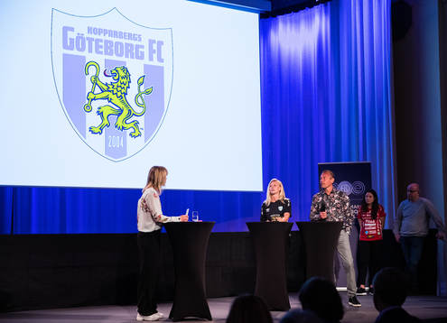 Rebecka Blomqvist och tränare Marcus Lantz,