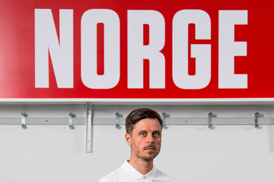 Alexander Straus, U23 head coach of Norway, poses for a