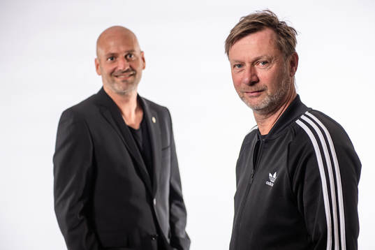 Sveriges assisterande förbundskapten Magnus Wikman och
