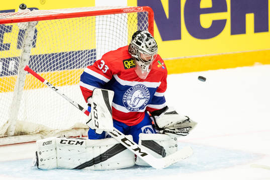 Goalkeeper Henrik Haukeland of Norway