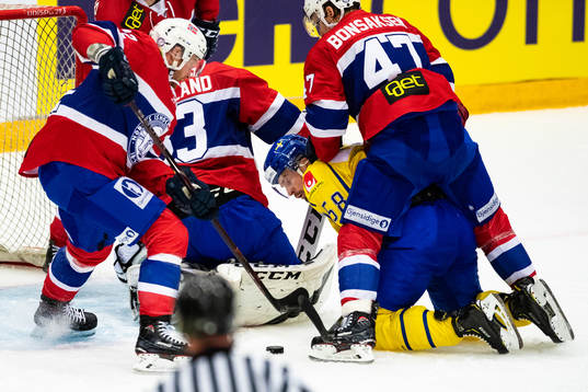 Anton Lander of Sweden and Alexander Bonsaksen of Norway