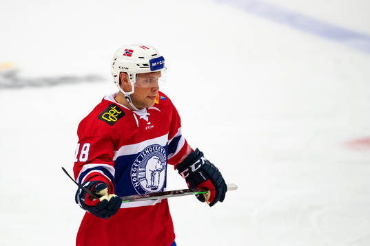 Tobias Lindström of Norway looks dejected