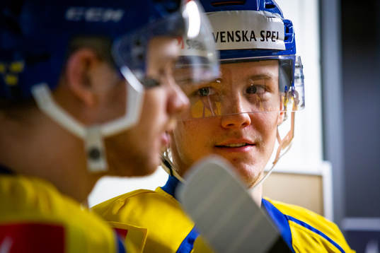 during the Euro Ice Hockey Challenge match between Sweden