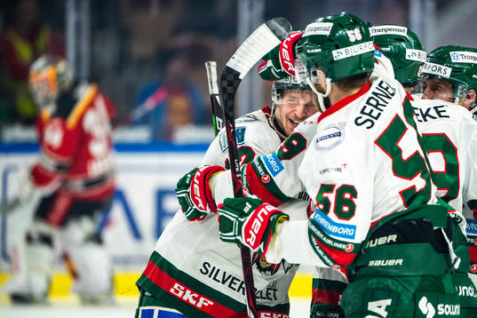 Frölundas Max Friberg jublar
