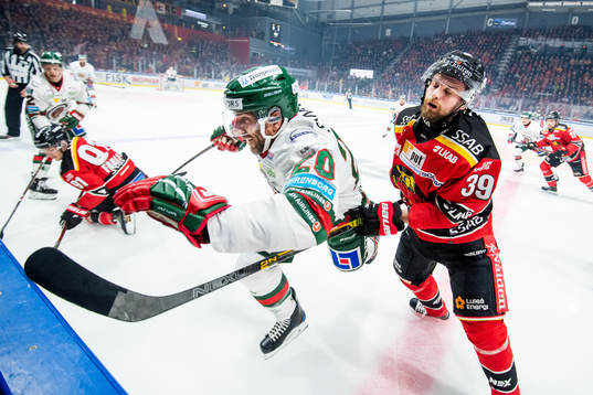 Frölundas Joel Lundqvist och Luleås Pontus Själin
