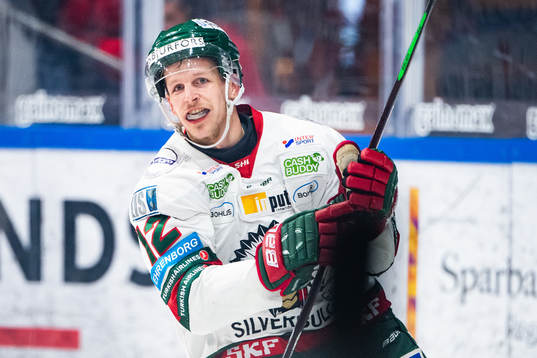Frölundas Max Friberg jublar