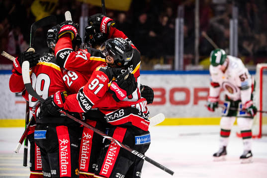 Luleås spelare jublar