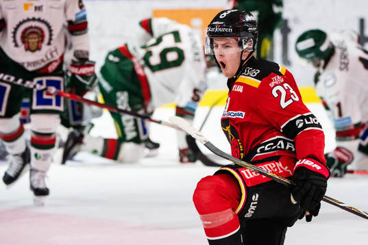 Luleås Jesper Sellgren jublar