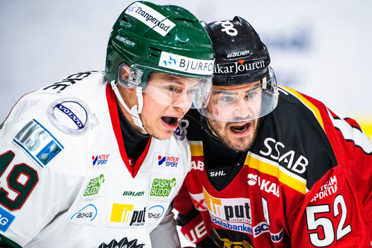 Frölundas Rhett Rakshani och Luleås Karl Fabricius