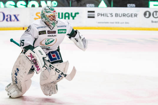 Färjestads målvakt Adam Werner