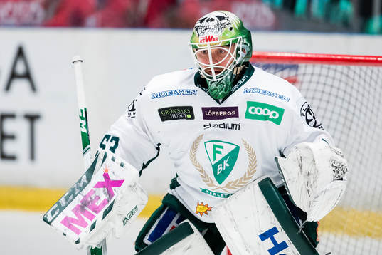 Färjestads målvakt Markus Svensson
