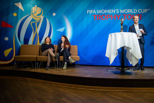 Hege Riise, Lise Klaveness and Svein Graff, head of