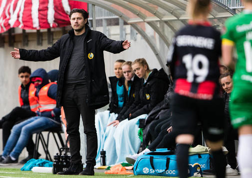 Hammarbys tränare Isak Dahlin