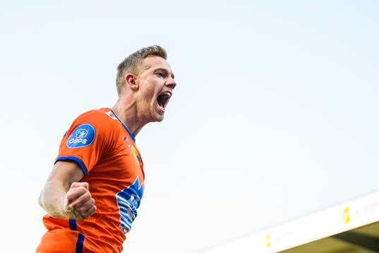 Peter Orry Larsen of Aalesund celebrates