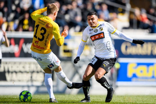 Falkenbergs Marcus Klingenberg Mathisen och Häckens Ahmed
