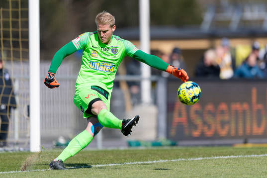 Falkenbergs målvakt Hampus Nilsson