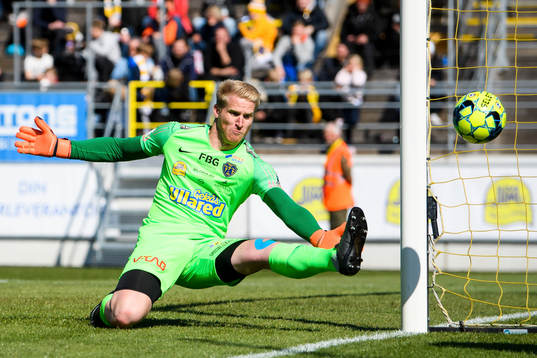 Falkenbergs målvakt Hampus Nilsson