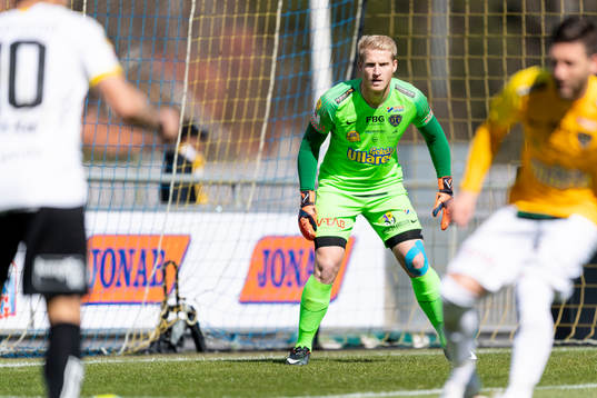 Falkenbergs målvakt Hampus Nilsson