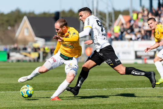 Falkenbergs Christoffer Carlsson och Häckens Ahmed Yasin