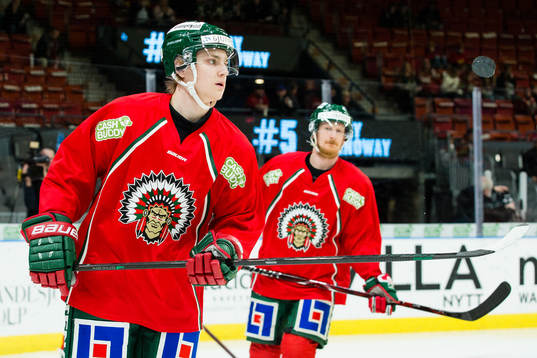 Frölundas Jacob Peterson och Simon Hjalmarsson