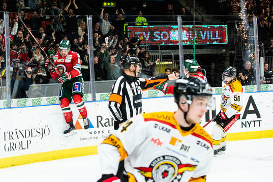 Frölundas Samuel Fagemo jublar