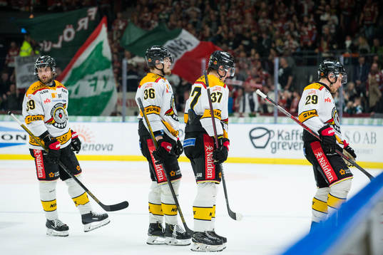 Luleås Pontus Själin, Emil Larsson, Isac Lundeström och