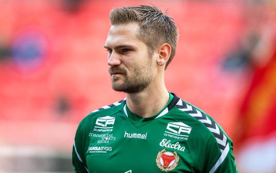 Kalmars målvakt Lucas Hägg-Johansson