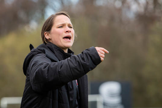 Hittarps tränare Ieva Kibirkstis reagerar