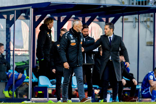 Lars Bohinen, head coach of Aalesund, and Marti Cifuentes,