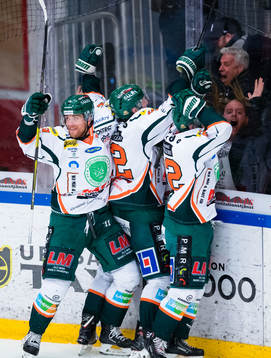 Kristianstads spelare jublar