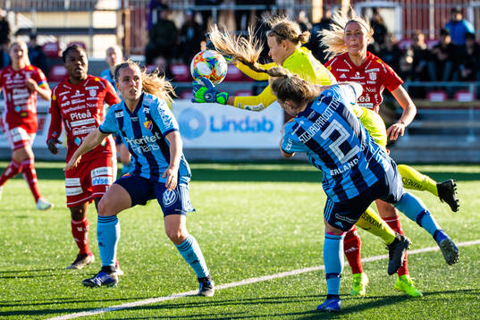 Djurgårdens Gudrun Arnadottir, Piteås målvakt Cajsa