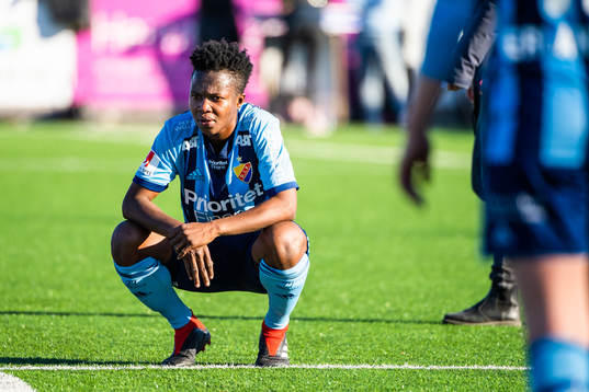 Djurgårdens Portia Boakye deppar