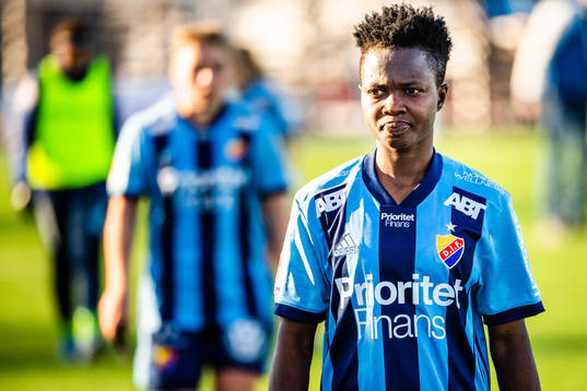 Djurgårdens Portia Boakye deppar