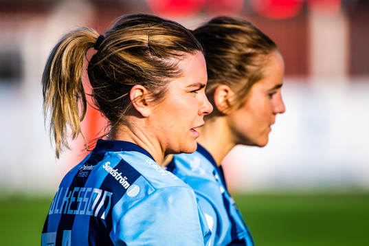 Djurgårdens Hanna Folkesson och Irma Helin