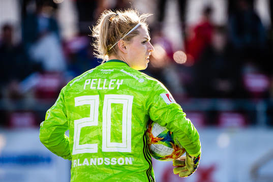 Djurgårdens målvakt Jennifer Pelley