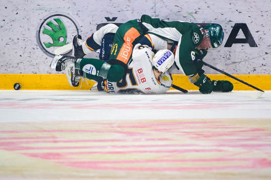 Färjestads Johan Ryno och Djurgårdens Robin Norell