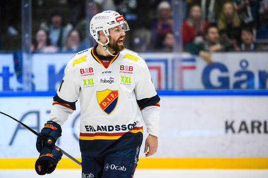 Djurgårdens Dick Axelsson reagerar