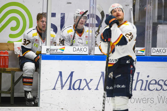 Djurgårdens Jesper Pettersson och Sebastian Strandberg