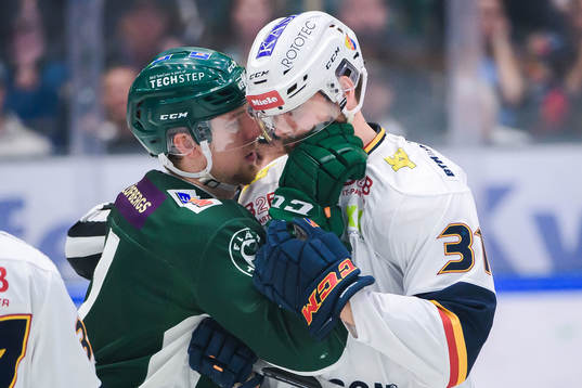 Färjestads Johan Ivarsson och Djurgårdens Dick Axelsson