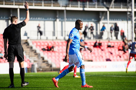 Kachi of Sandnes Ulf looks dejected
