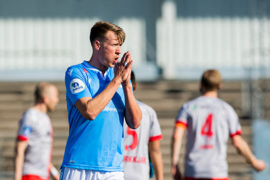 Kent Håvard Eriksenof Sandnes Ulf looks dejected