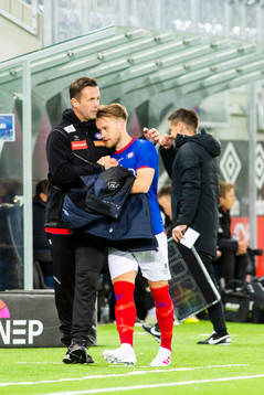Ronny Deila, head coach of Vålerenga, and Bård Finne of