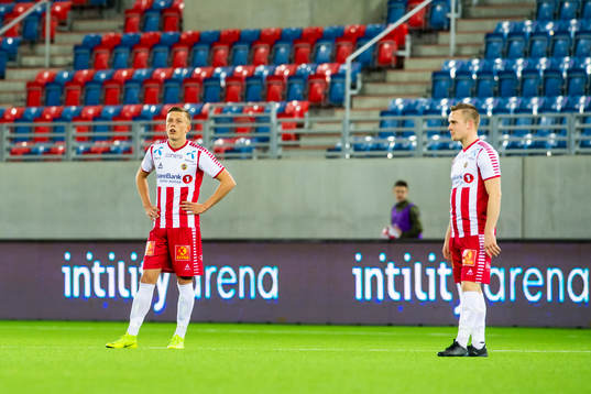 Marcus Holmgren Pedersen of Tromsø looks dejected