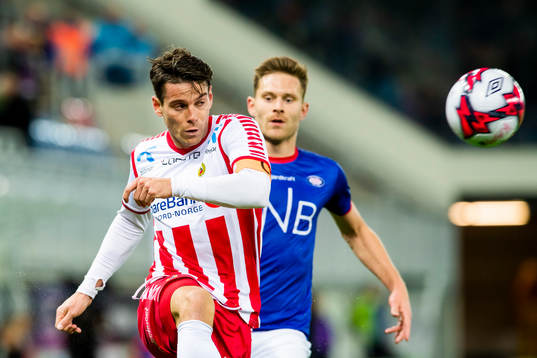 Simen Wangberg of Tromsø and Matthías Vilhjálmsson of