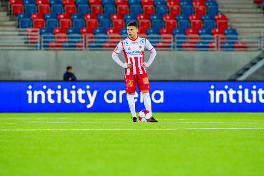 Sigurd Grønli of Tromsø looks dejected