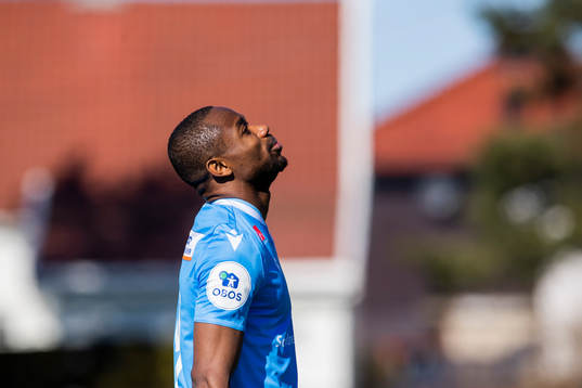 Kachi of Sandnes Ulf  looks dejected