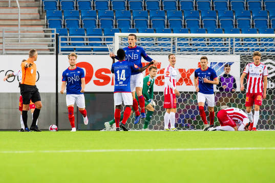 Bård Finne, Mohammed Abu and Herolind Shala of Vålerenga