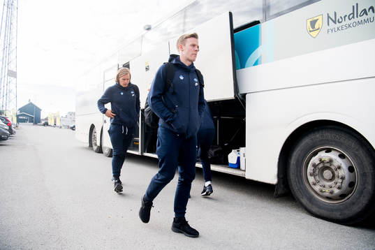 Erling Knudtzon of Molde arrives