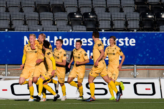 Vegard Amundsen Bergan of Bodø/Glimt celebrates with